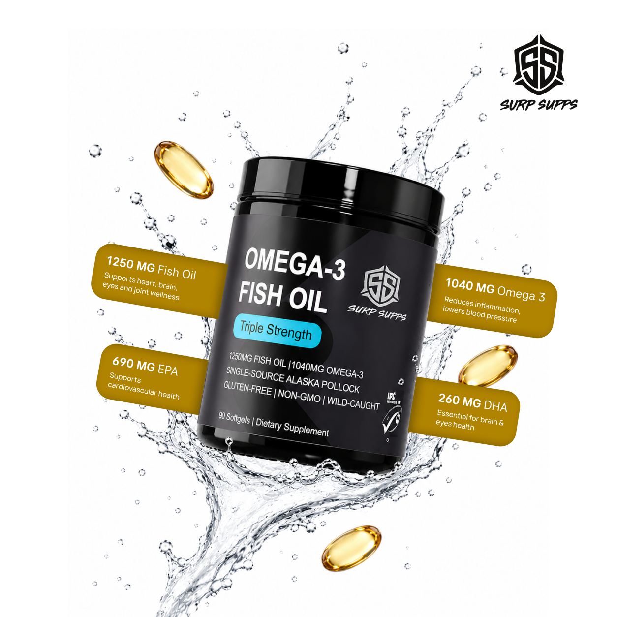 OMEGA-3, TRIPLE STRENGTH, TRIGLYCERIDE FORM.